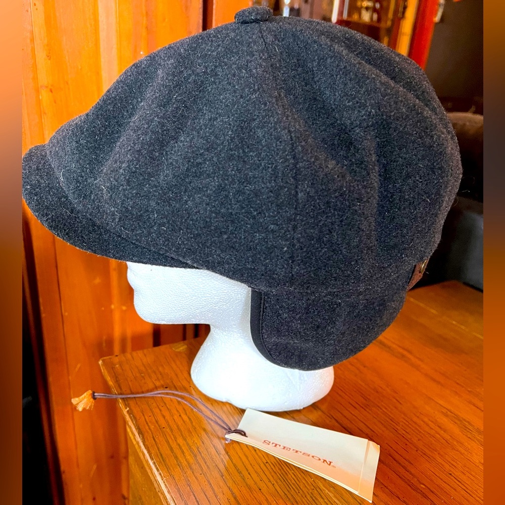 Stetson Ear Flap Wool Blend Hat Size 62 (XXL) Nwt